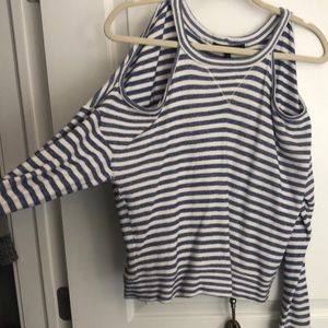 BCBG open shoulder shirt